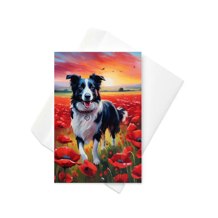 PugMug Custom Border Collie Greeting Card