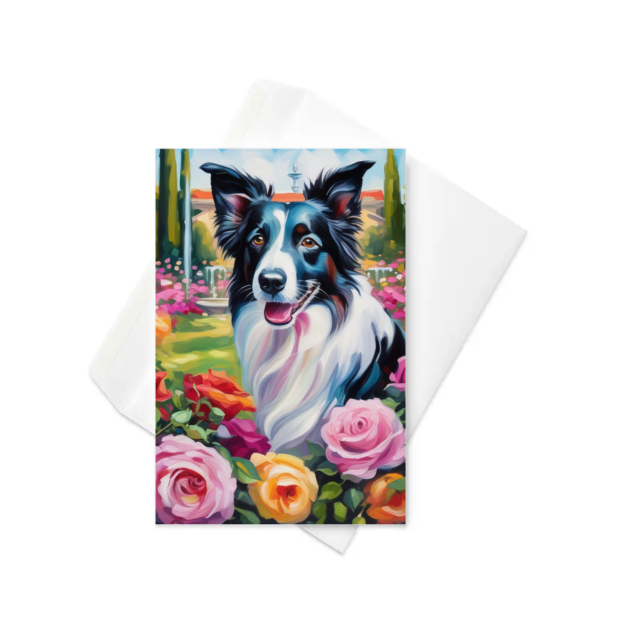 PugMug Custom Border Collie Greeting Card