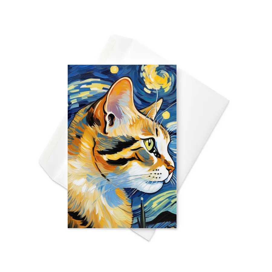 PugMug Custom Tabby Exotic Cat Greeting Card