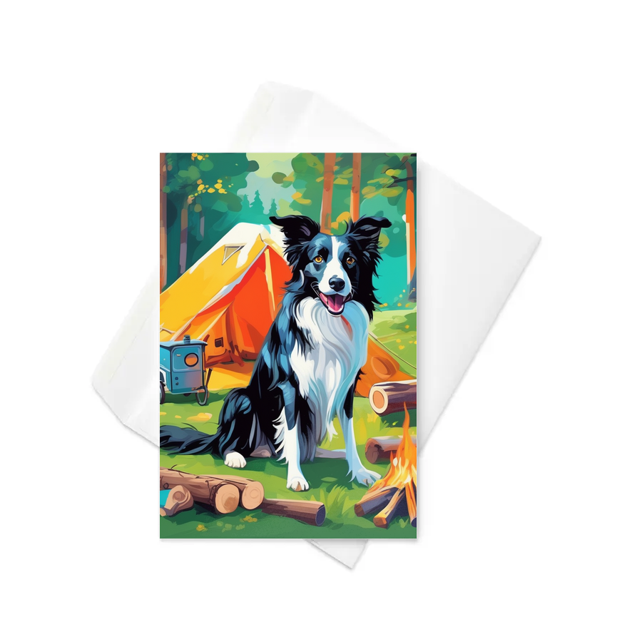 PugMug Custom Border Collie Greeting Card