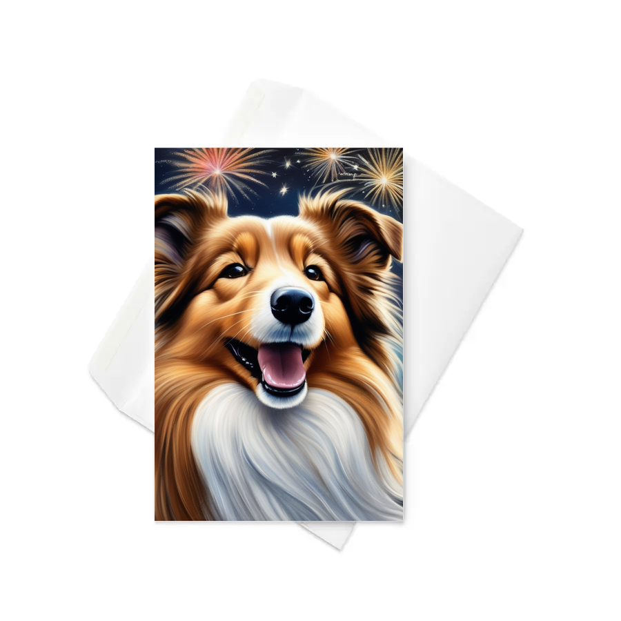 PugMug Custom Shetland Sheepdog Greeting Card