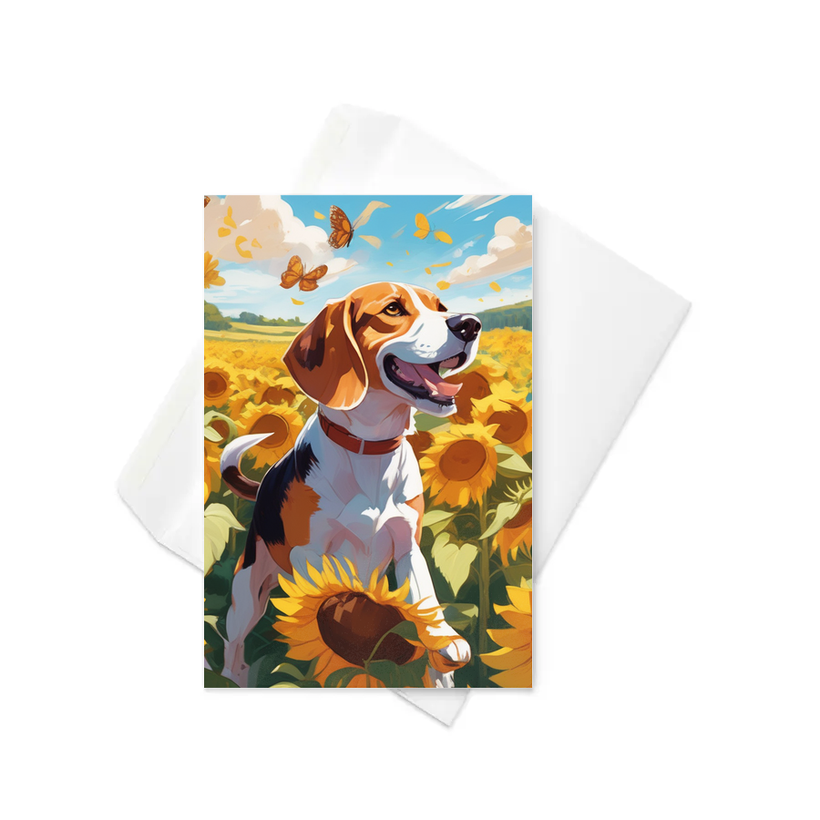 PugMug Custom Beagle Greeting Card