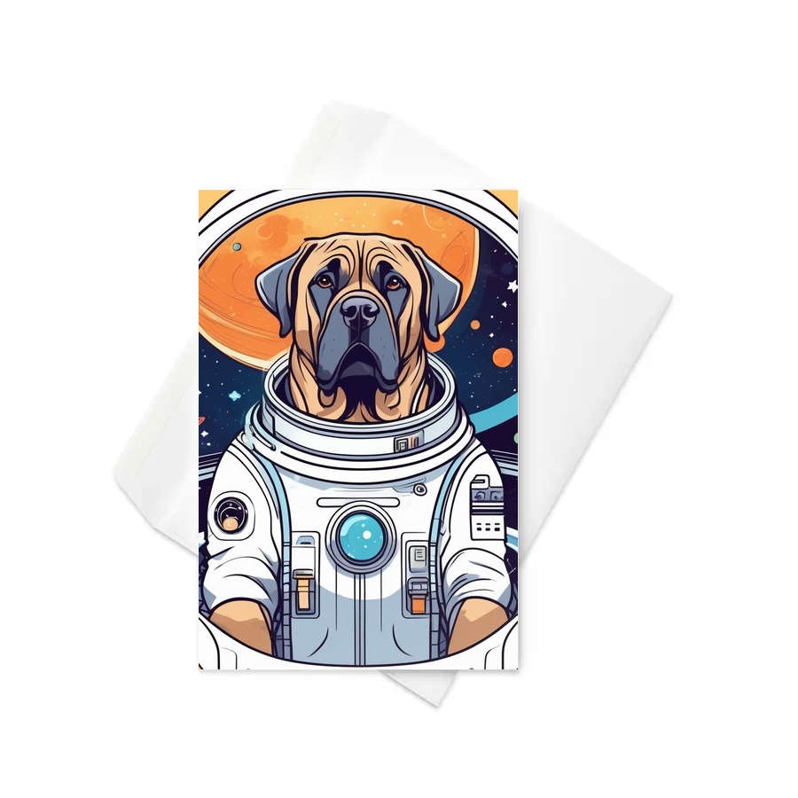 PugMug Custom Mastiff Greeting Card