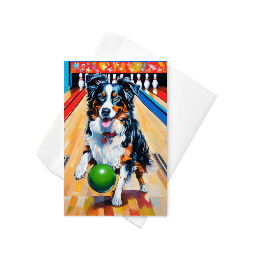 PugMug Custom Miniature American Shepherd Greeting Card
