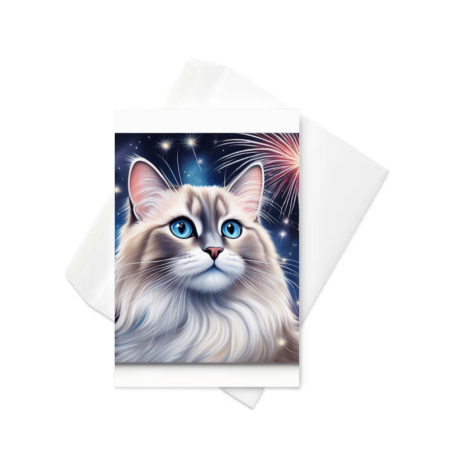 PugMug Custom Tabby Ragdoll Cat Greeting Card