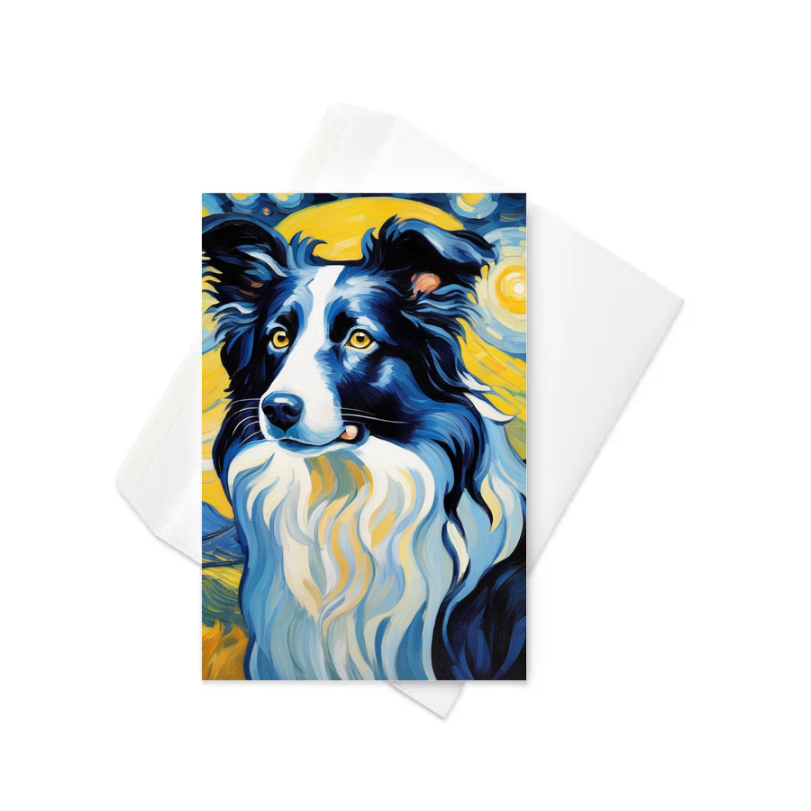 PugMug Custom Border Collie Greeting Card