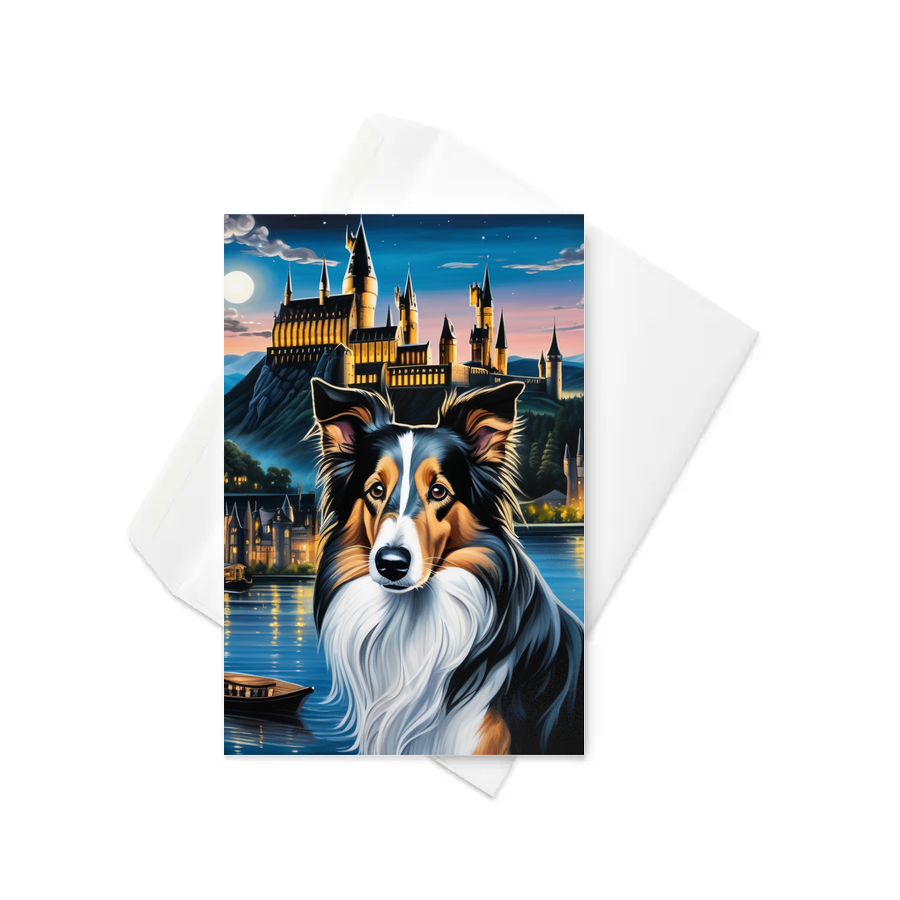 PugMug Custom Collie Greeting Card