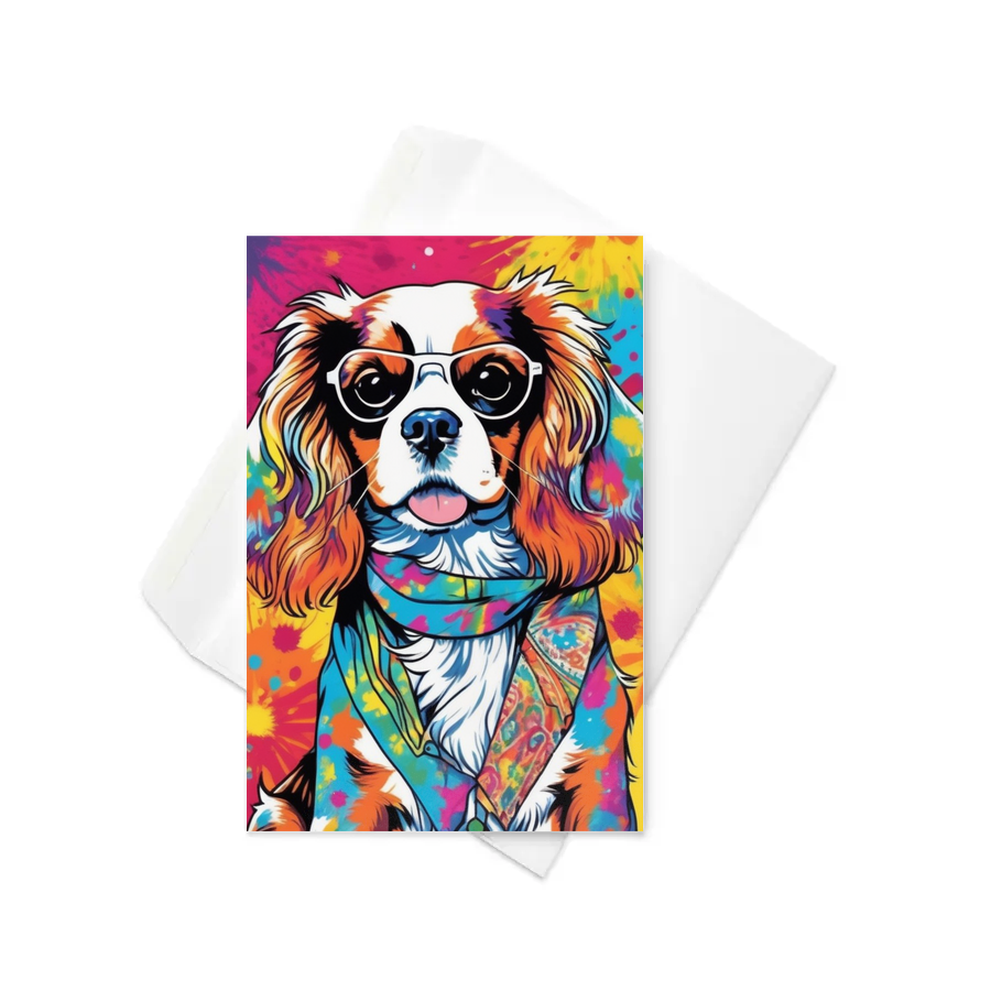 PugMug Custom Cavalier King Charles Spaniel Greeting Card
