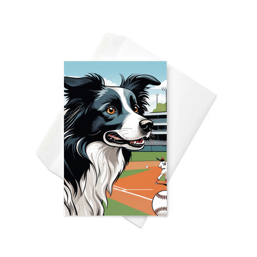 PugMug Custom Border Collie Greeting Card