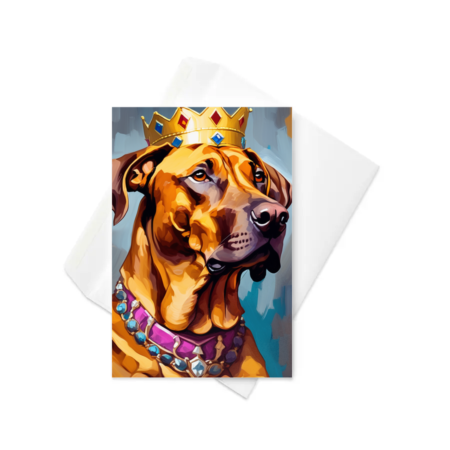 PugMug Custom Rhodesian Ridgeback Greeting Card