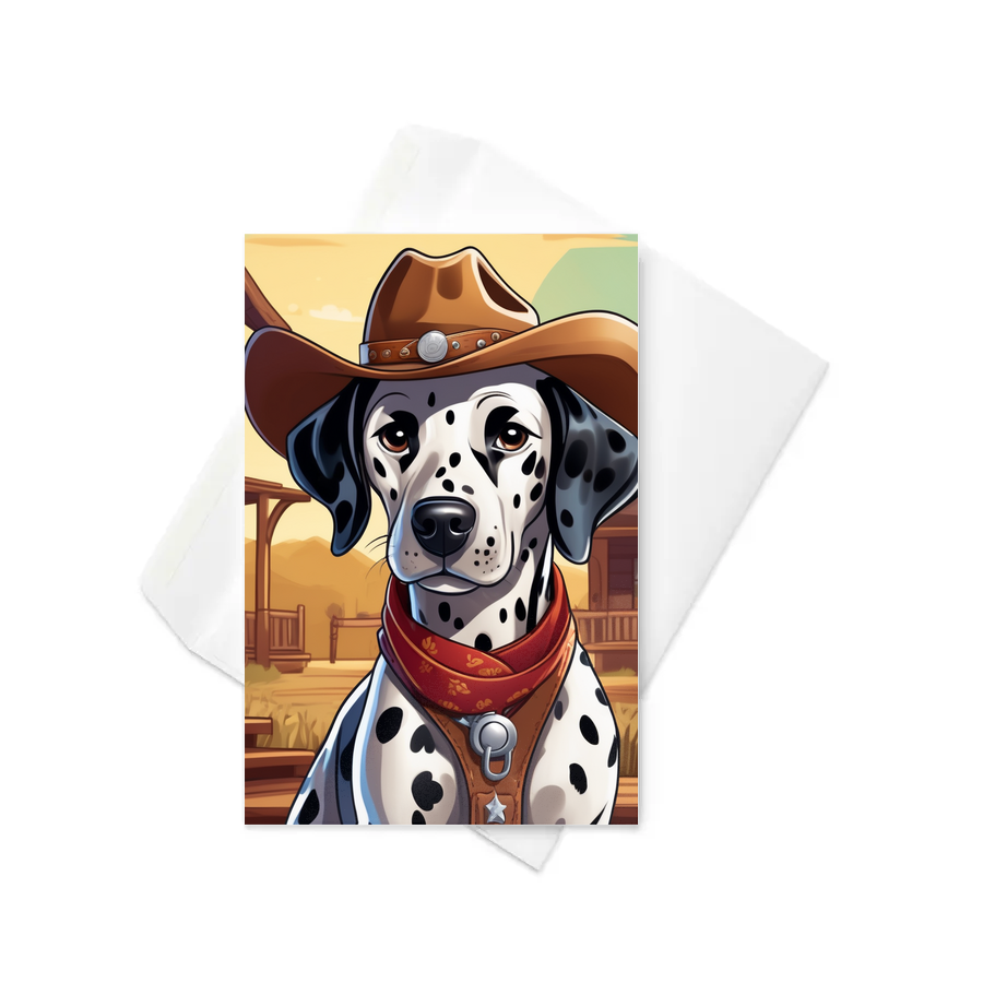 PugMug Custom Dalmatian Greeting Card