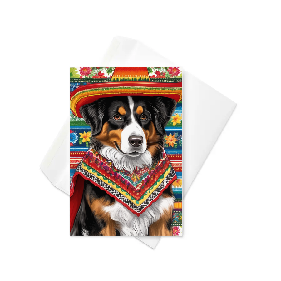 PugMug Custom Miniature American Shepherd Greeting Card