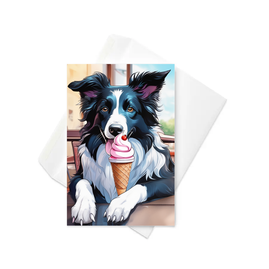 PugMug Custom Border Collie Greeting Card