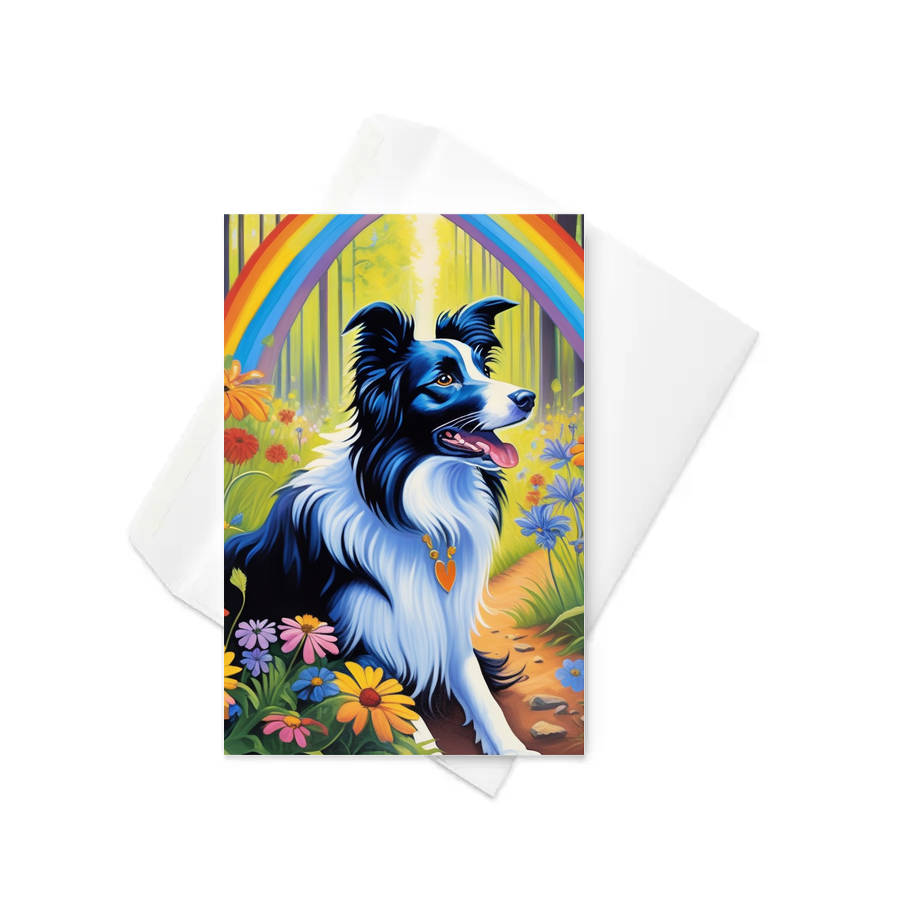 PugMug Custom Border Collie Greeting Card