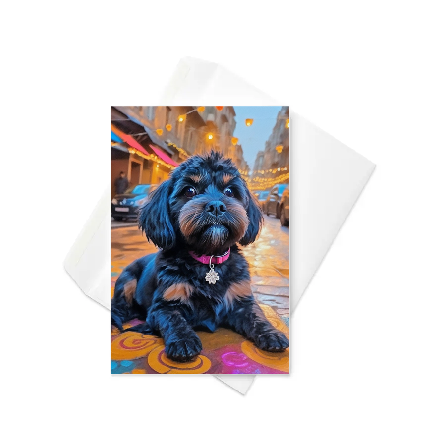 PugMug Custom Lily Greeting Card
