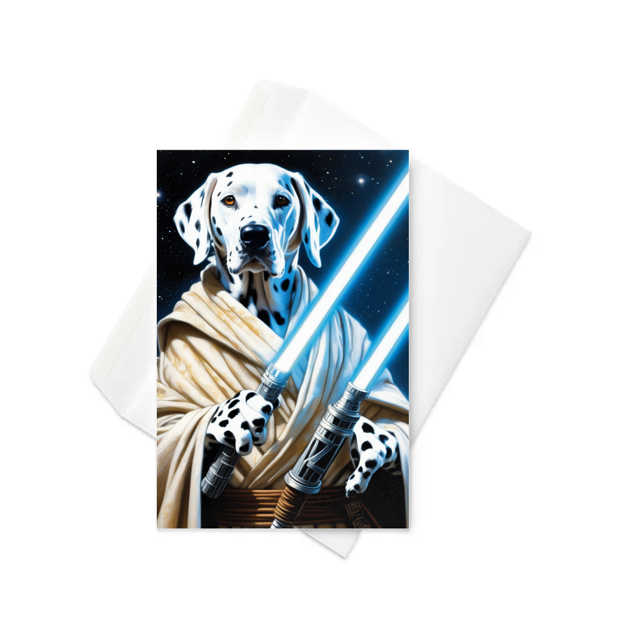 PugMug Custom Dalmatian Greeting Card
