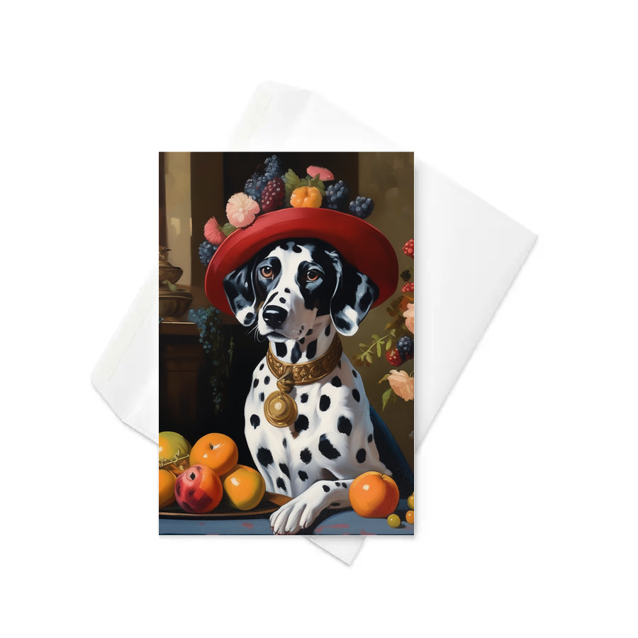 PugMug Custom Dalmatian Greeting Card