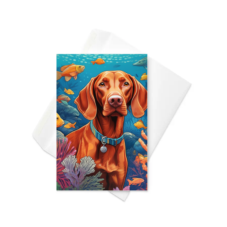 PugMug Custom Vizsla Greeting Card