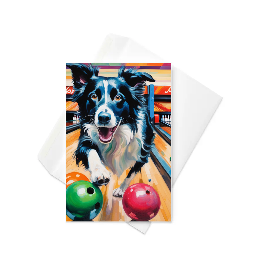 PugMug Custom Border Collie Greeting Card