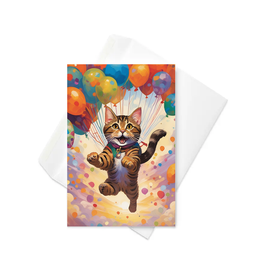 PugMug Custom Tabby Exotic Cat Greeting Card