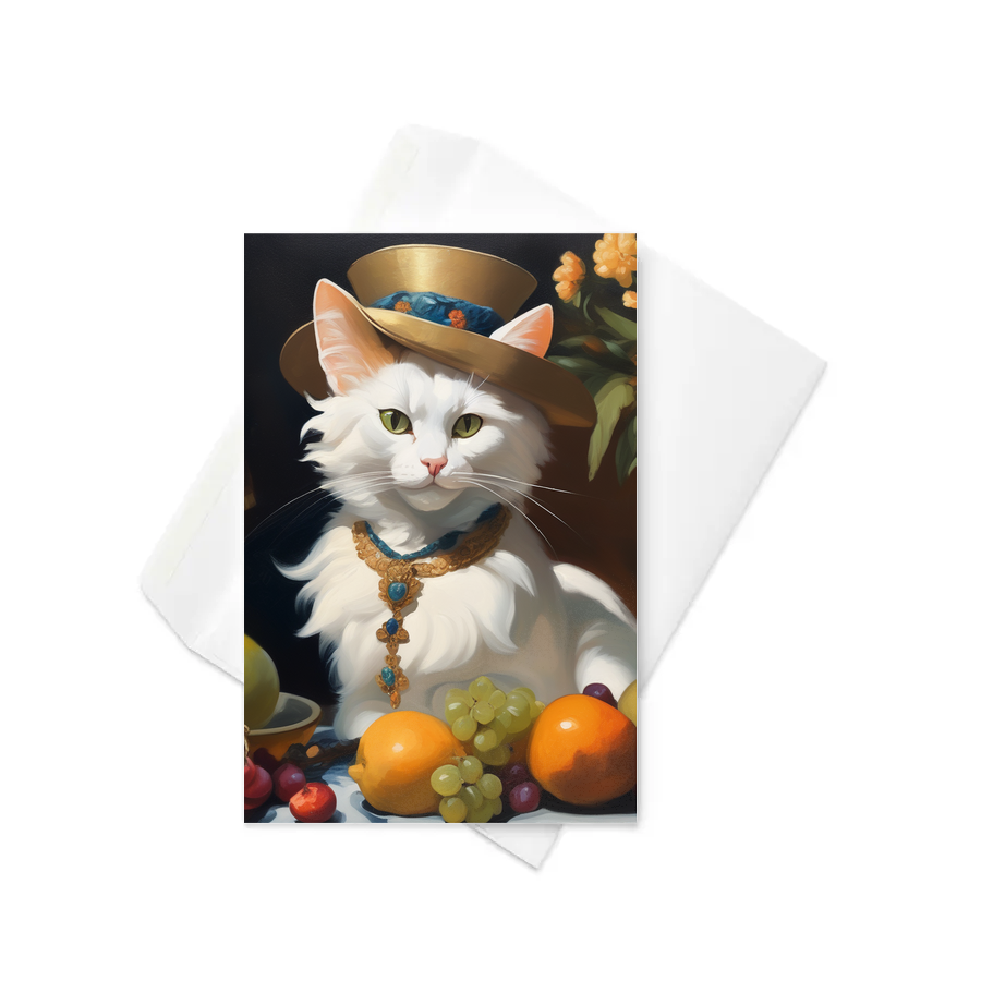 PugMug Custom White Exotic Cat Greeting Card