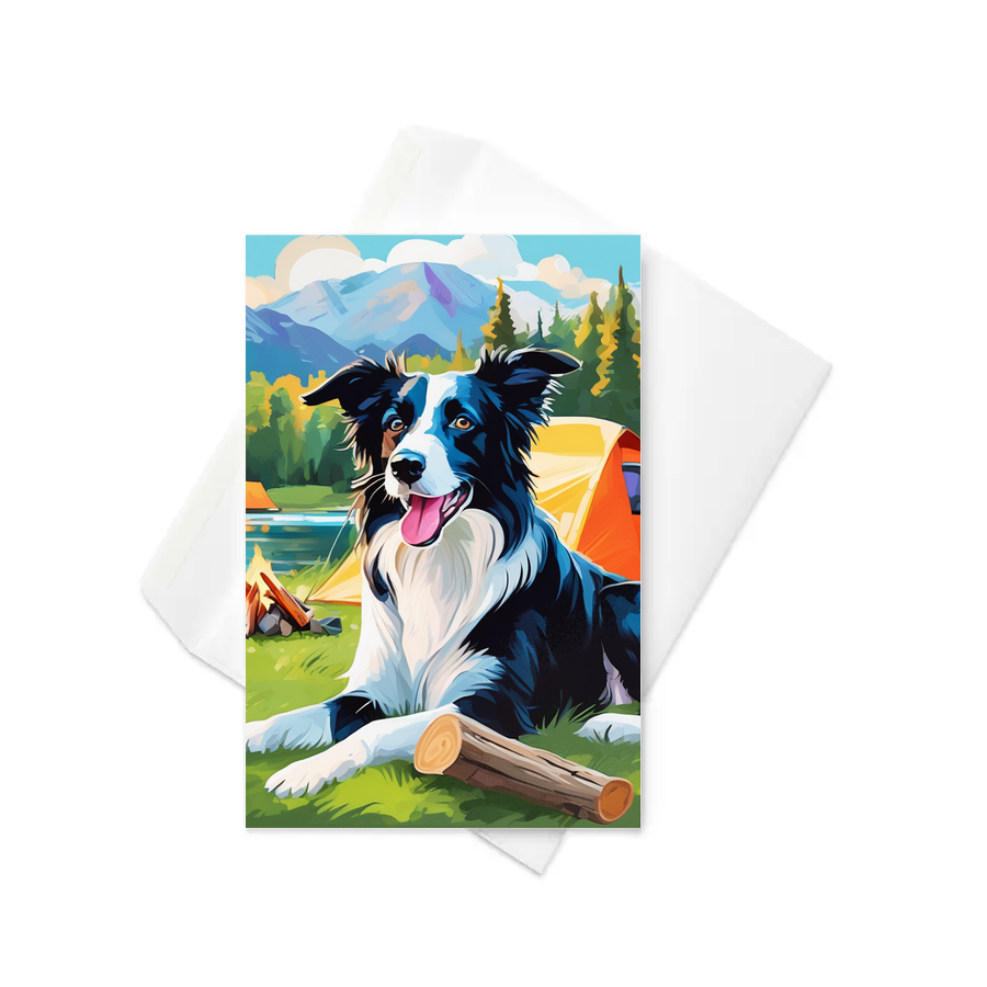 PugMug Custom Border Collie Greeting Card
