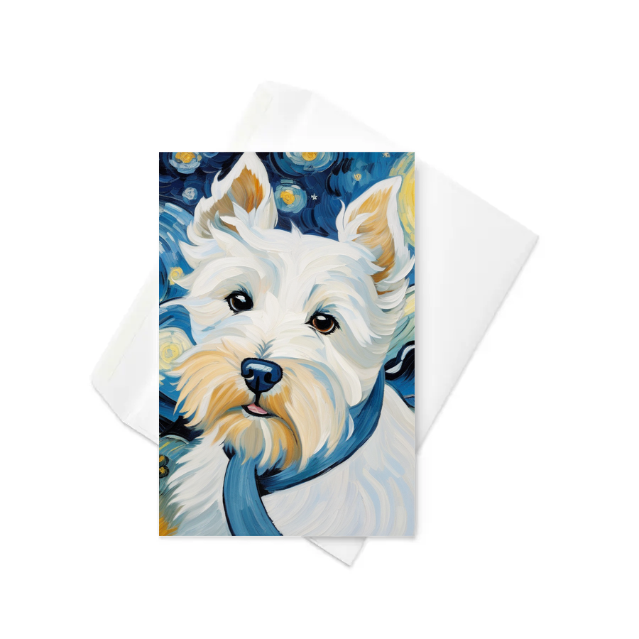 PugMug Custom West Highland White Terrier Greeting Card