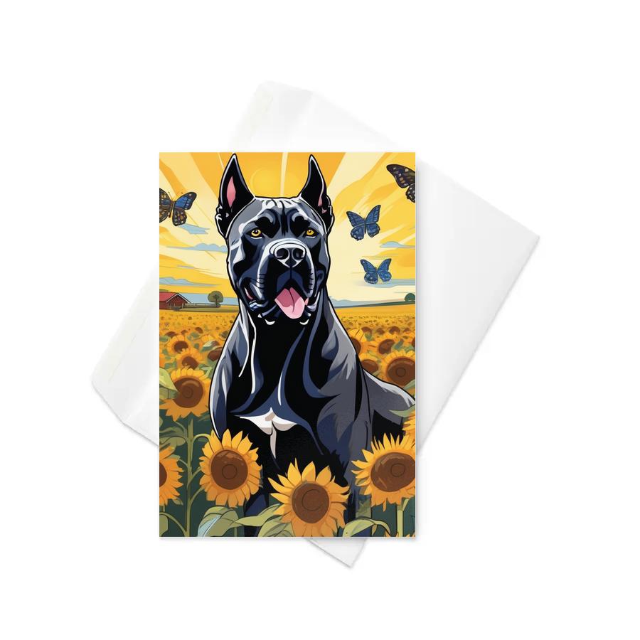 PugMug Custom Cane Corso Greeting Card