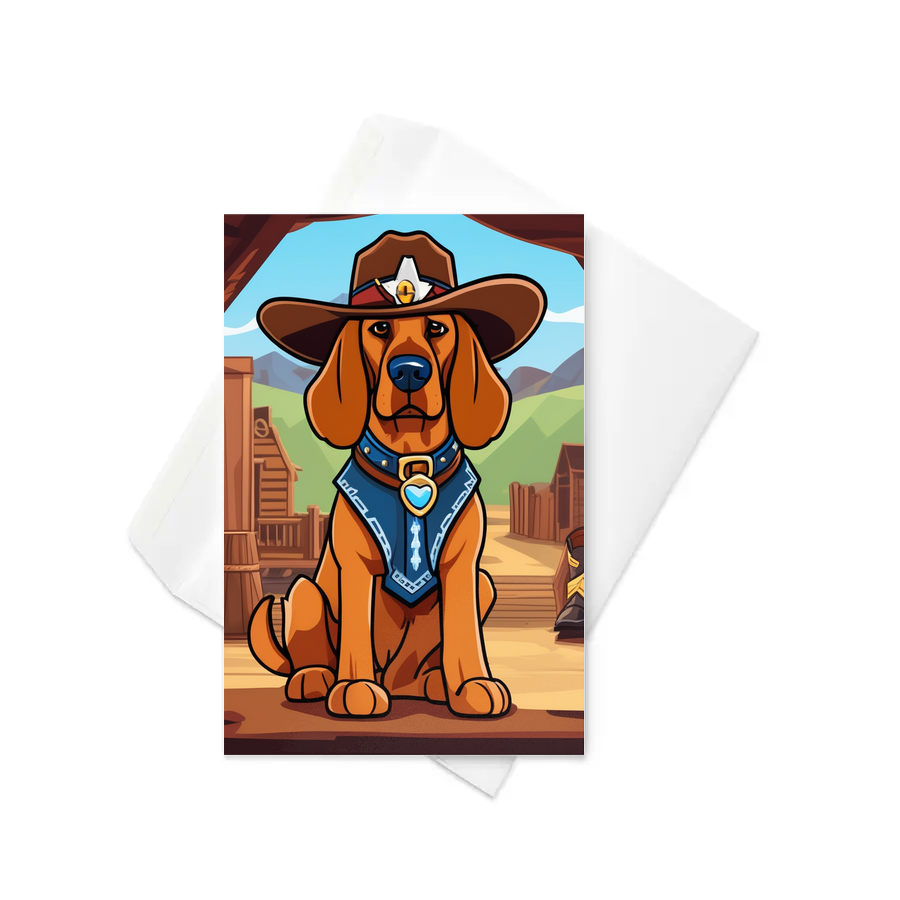PugMug Custom Bloodhound Greeting Card