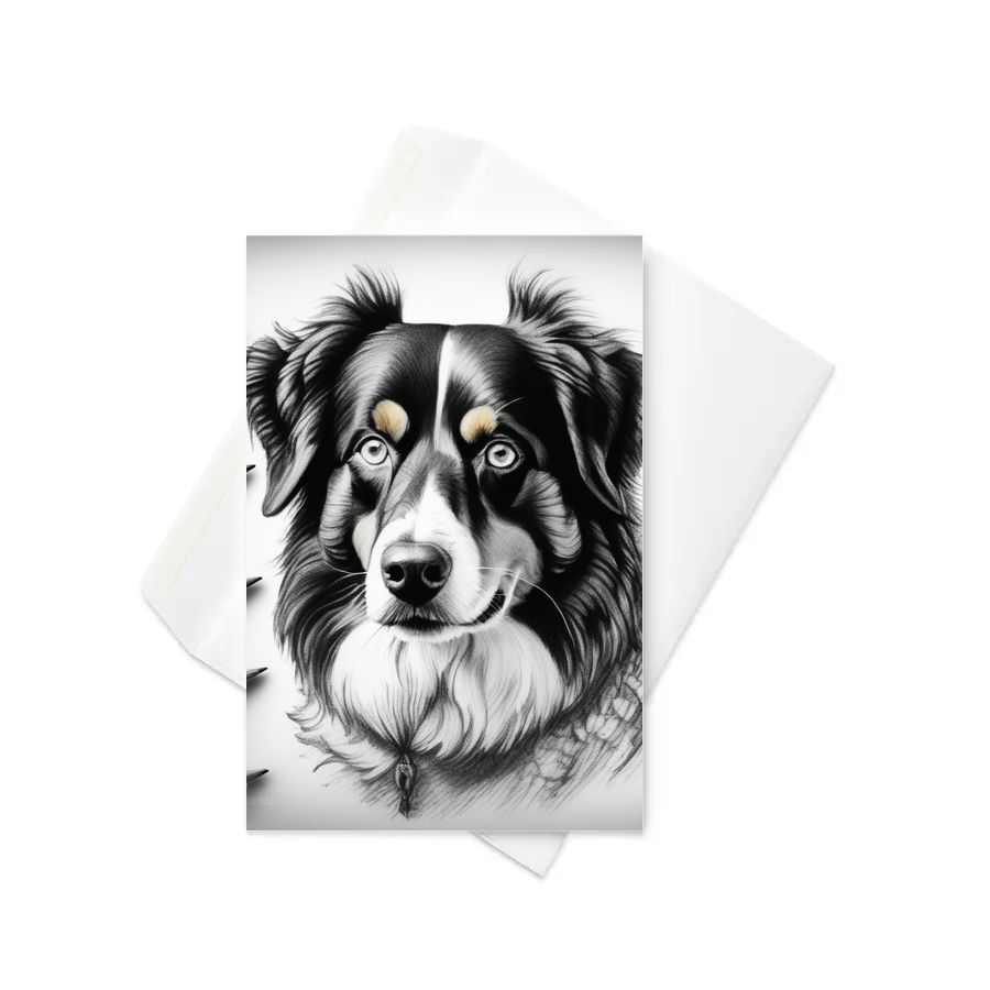 PugMug Custom Miniature American Shepherd Greeting Card