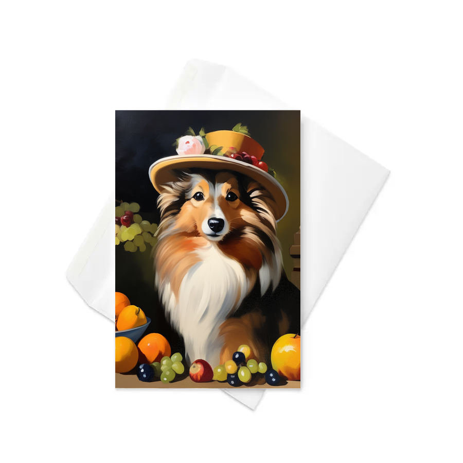 PugMug Custom Shetland Sheepdog Greeting Card
