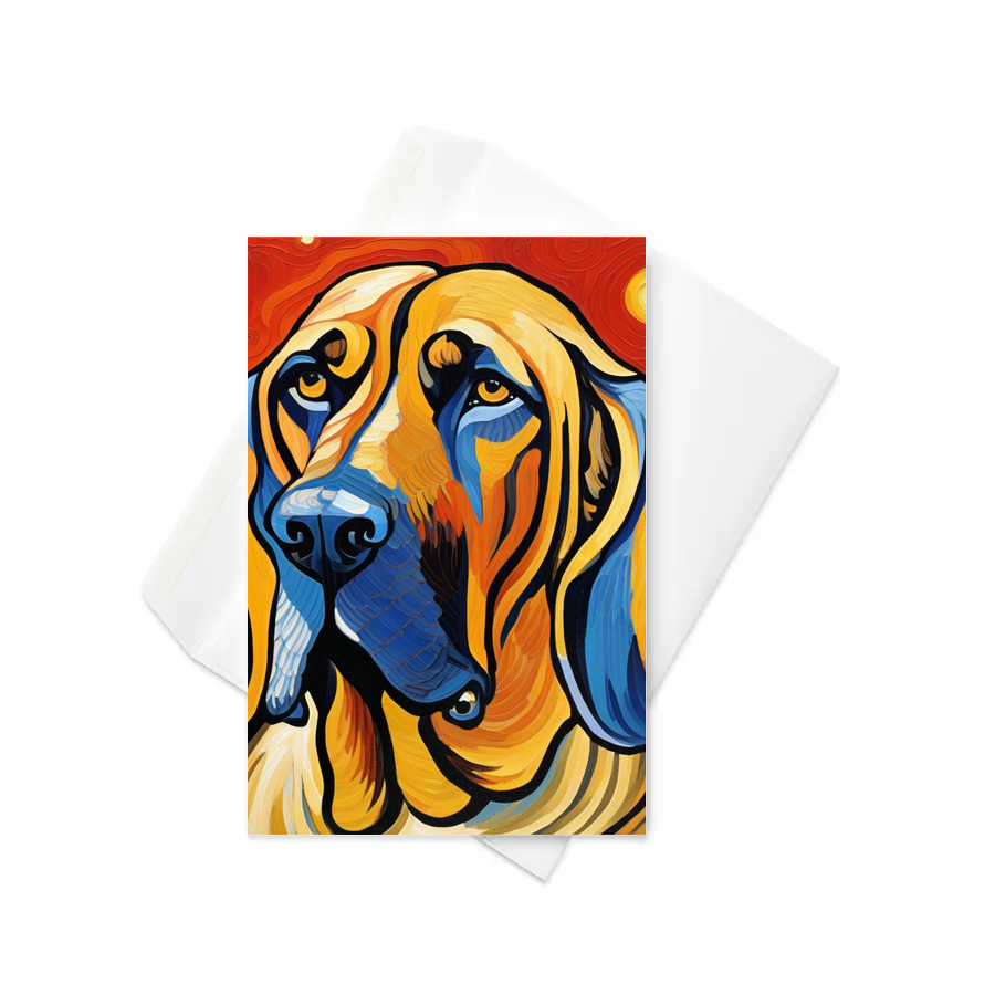 PugMug Custom Bloodhound Greeting Card