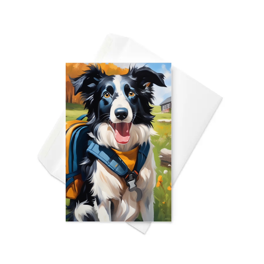PugMug Custom Border Collie Greeting Card