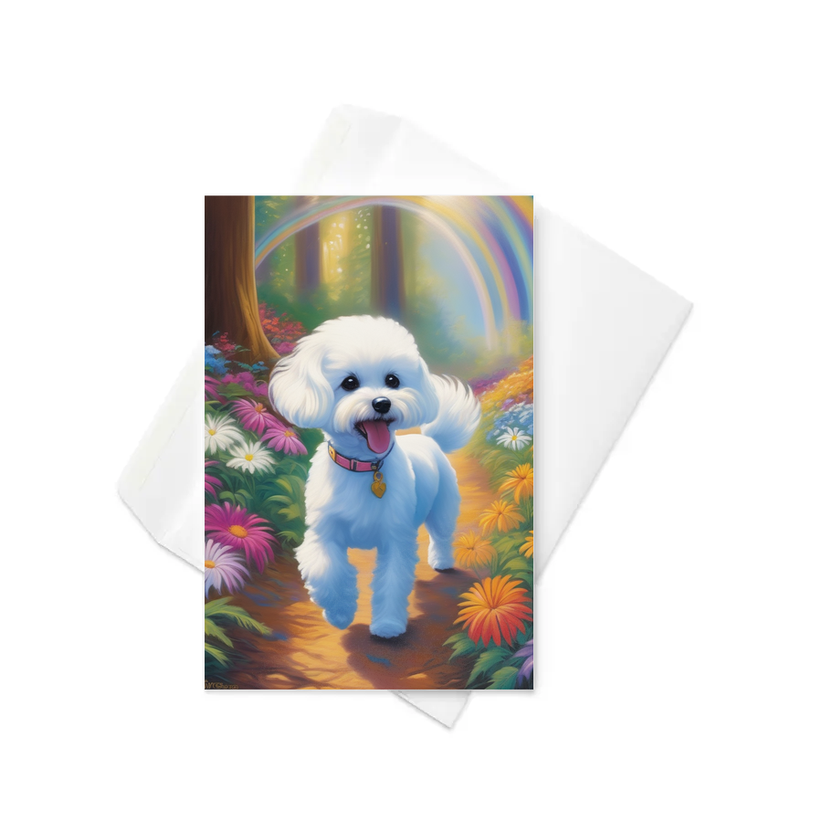 PugMug Custom Bichons Frise Greeting Card