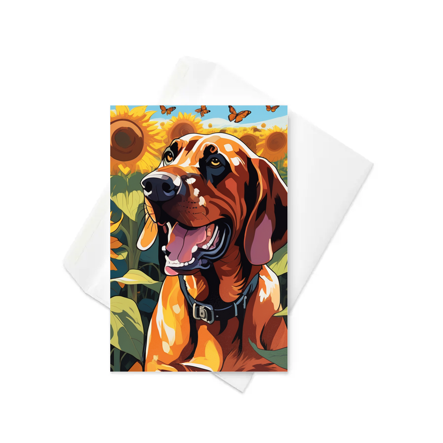 PugMug Custom Bloodhound Greeting Card