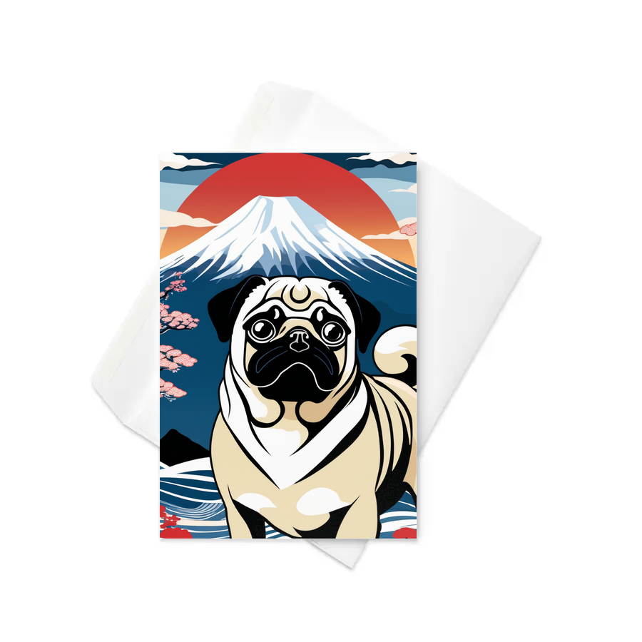 PugMug Custom Pug Greeting Card