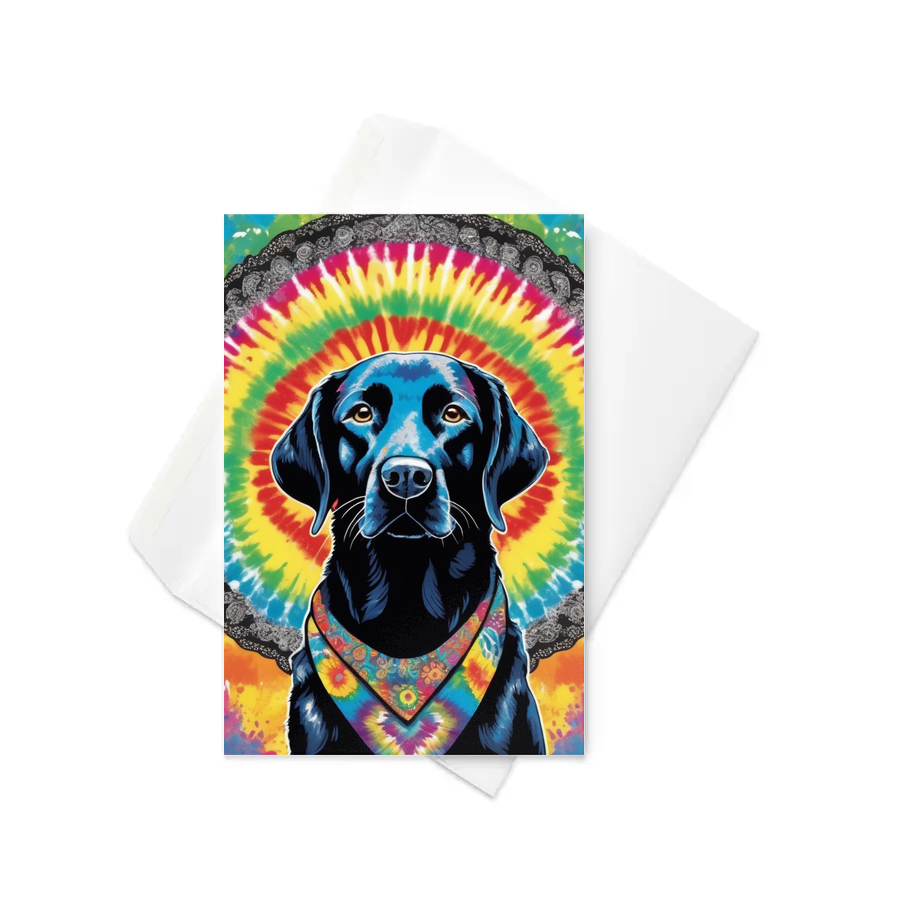 PugMug Custom Black Labrador Retriever Greeting Card