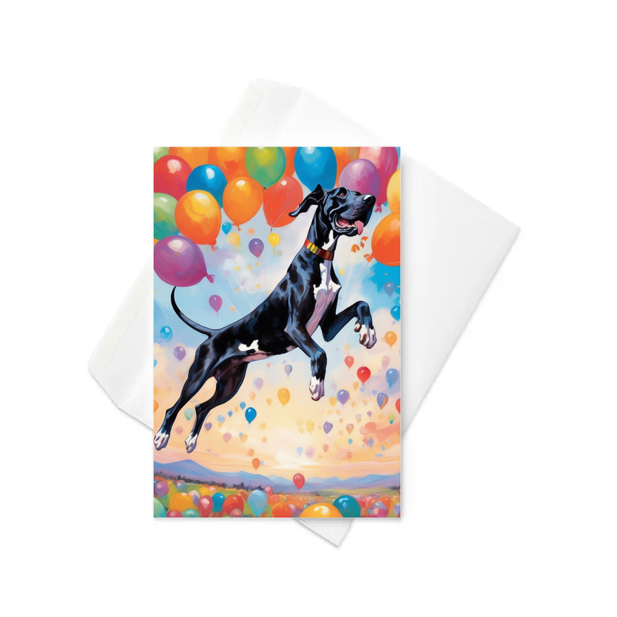 PugMug Custom Great Dane Greeting Card