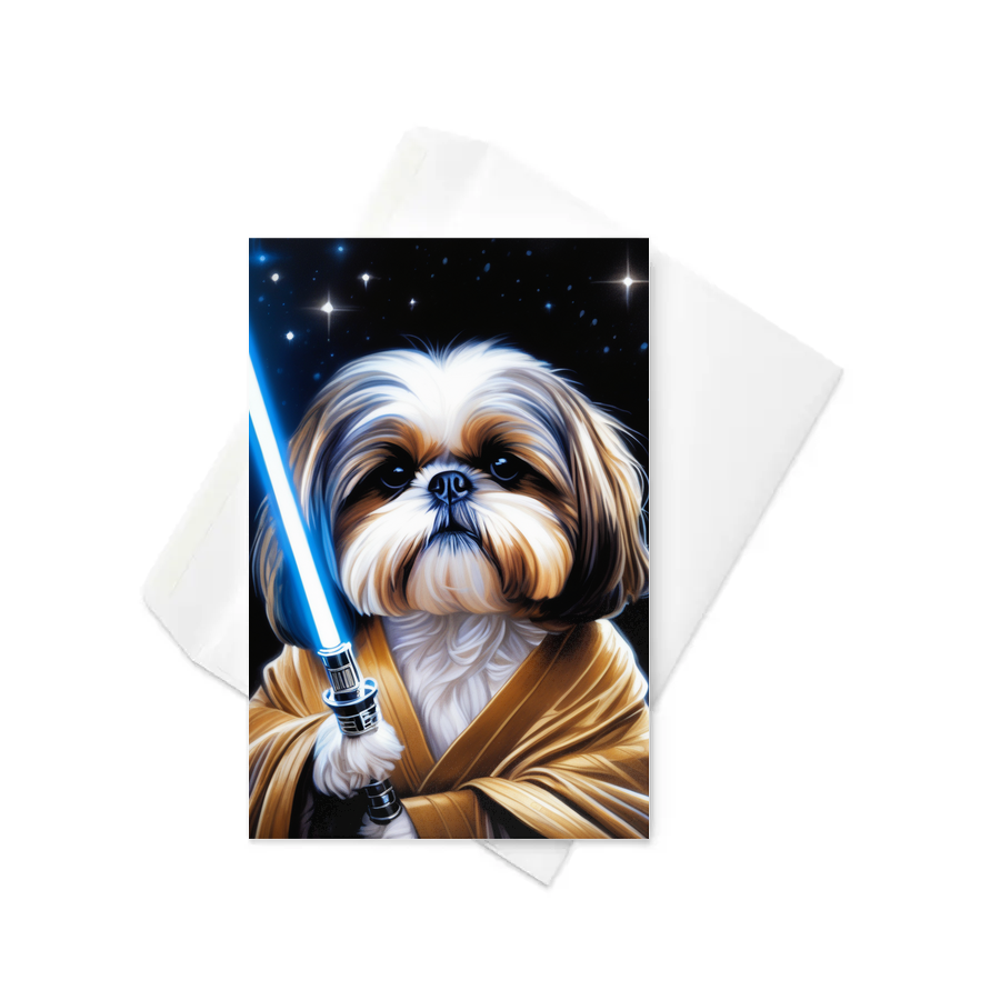 PugMug Custom Shih Tzu Greeting Card