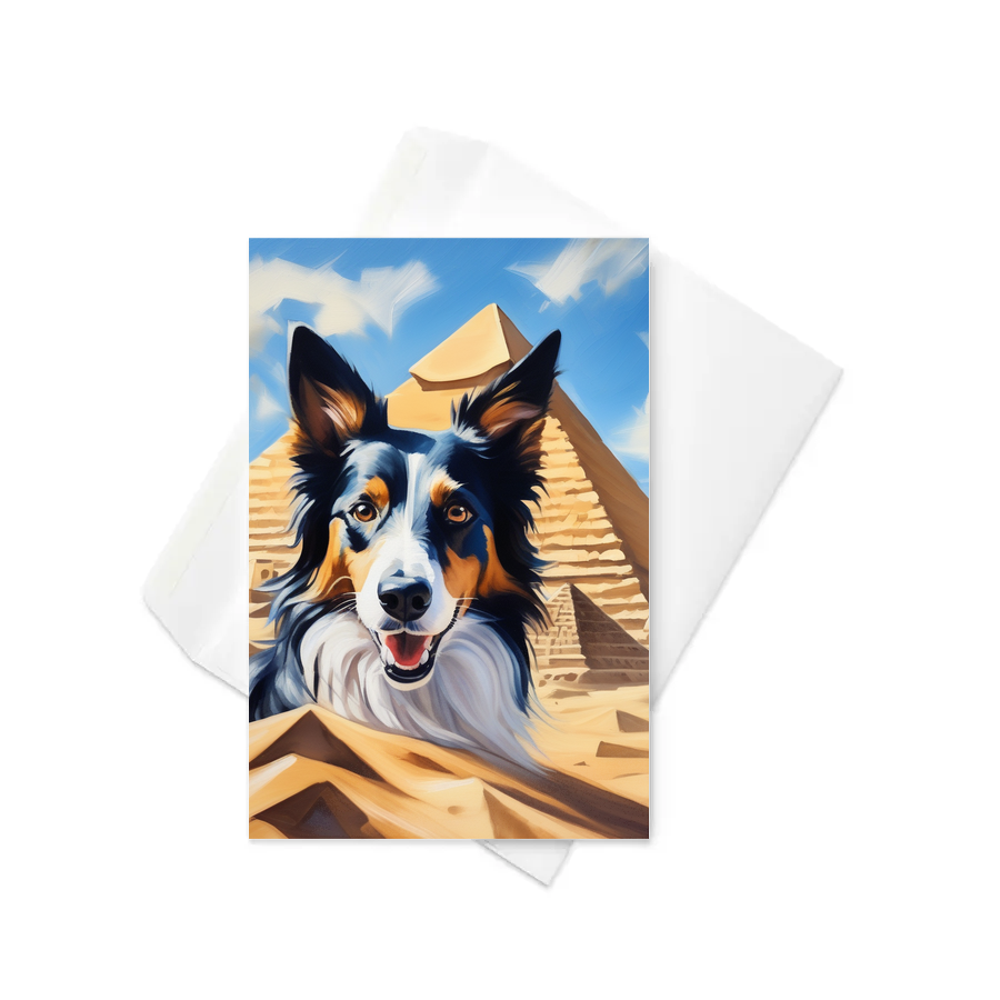 PugMug Custom Border Collie Greeting Card