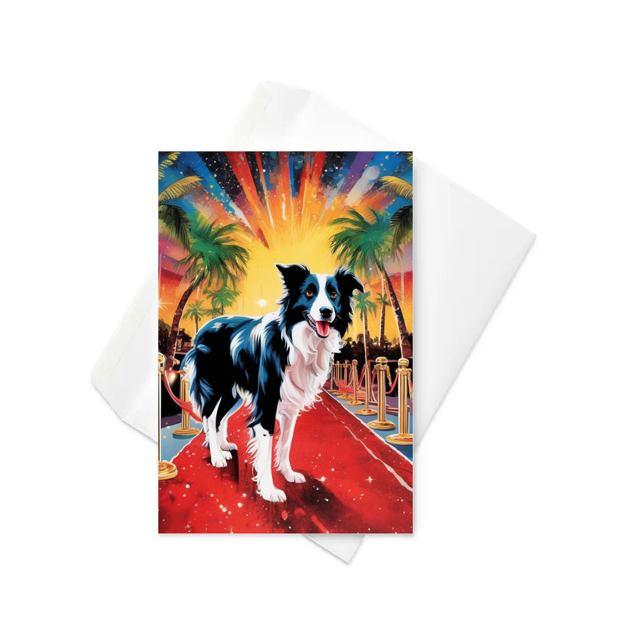 PugMug Custom Border Collie Greeting Card