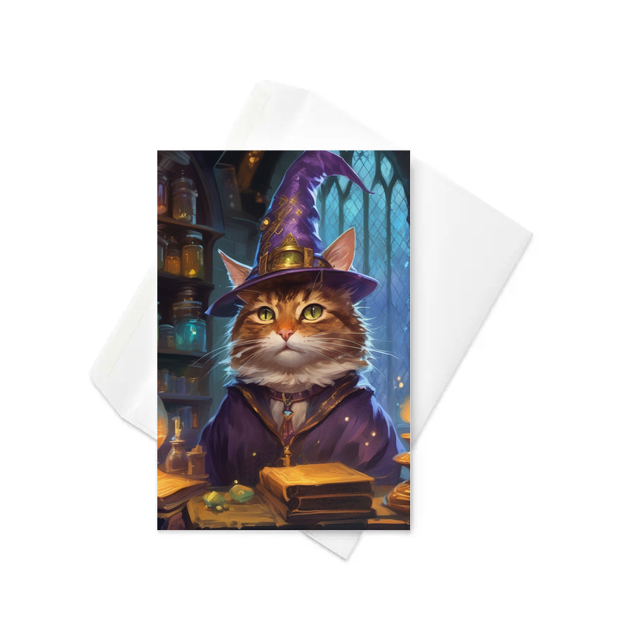 PugMug Custom Tabby Companion Cat Greeting Card