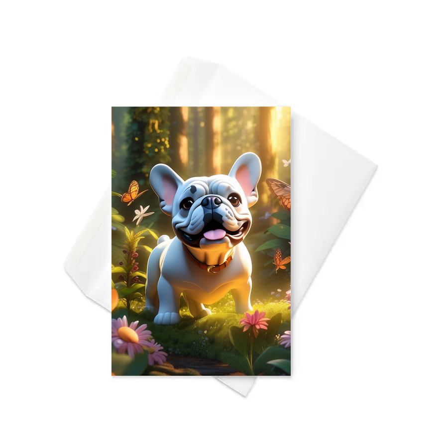 PugMug Custom Bulldog Greeting Card