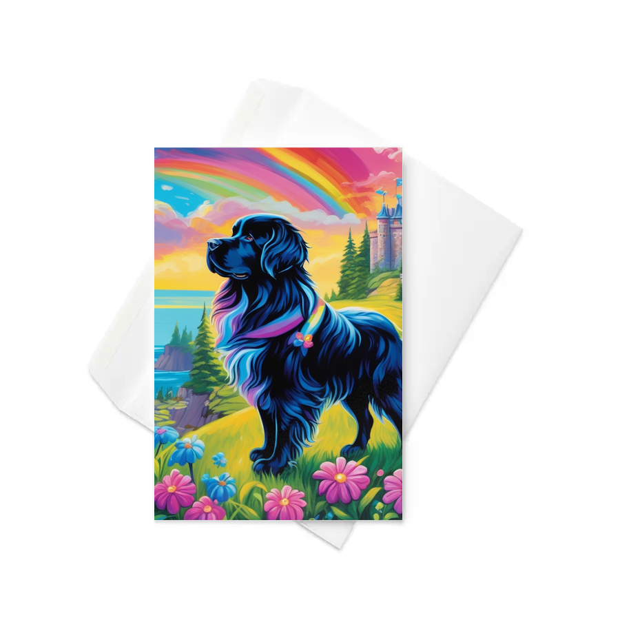 PugMug Custom Newfoundland Greeting Card