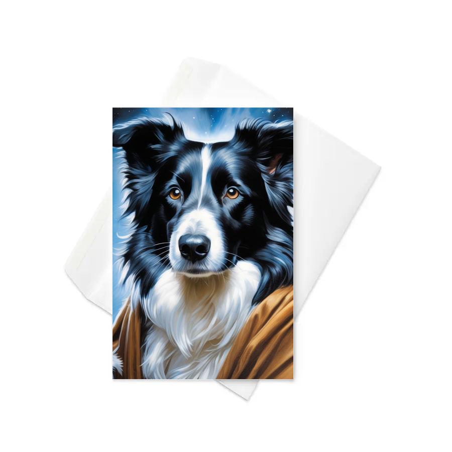 PugMug Custom Border Collie Greeting Card