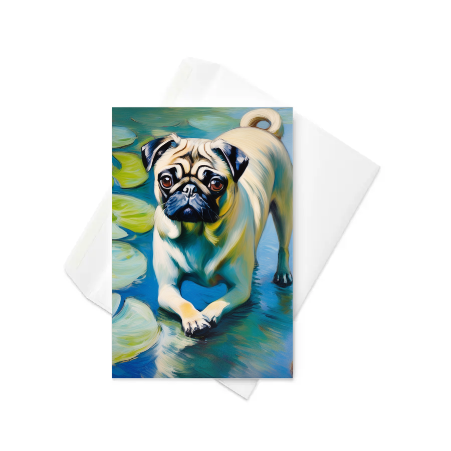 PugMug Custom Pug Greeting Card