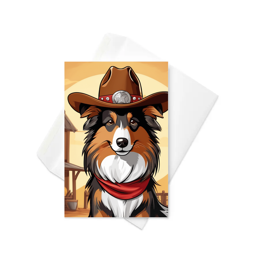 PugMug Custom Shetland Sheepdog Greeting Card