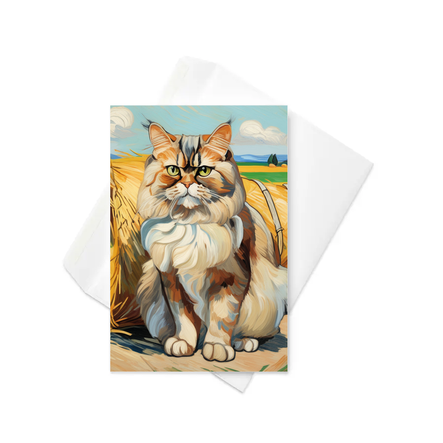 PugMug Custom Tabby Persian Cat Greeting Card