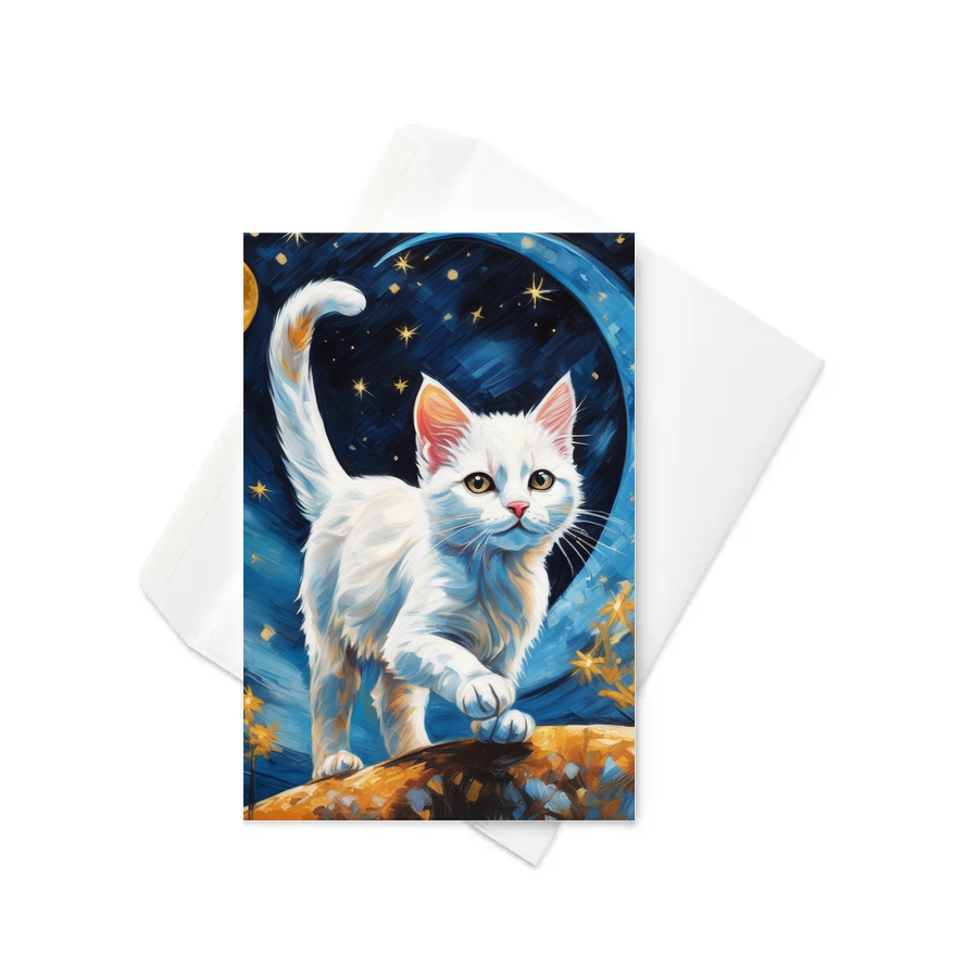 PugMug Custom White Exotic Cat Greeting Card