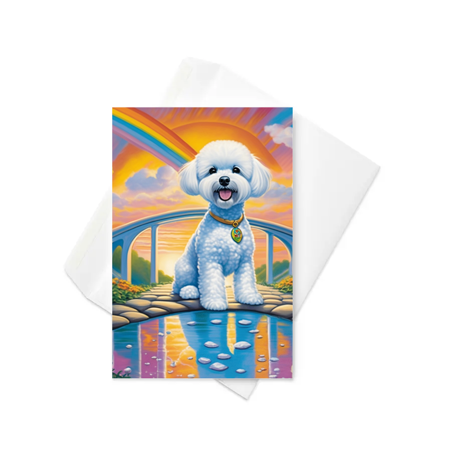 PugMug Custom Bichons Frise Greeting Card